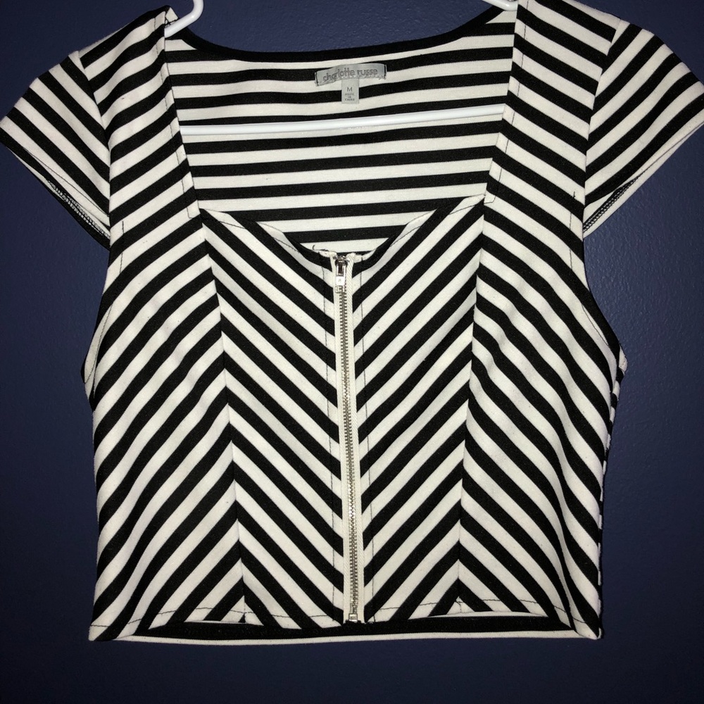 Striped crop top